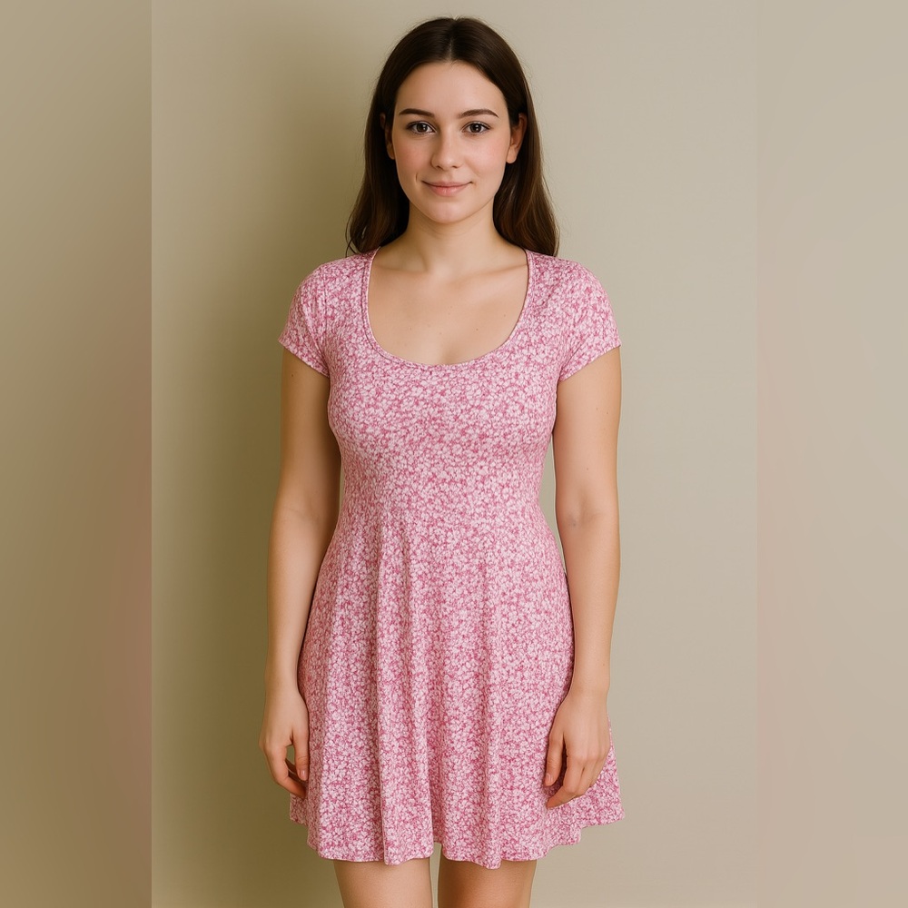 Pink flower dress NWT